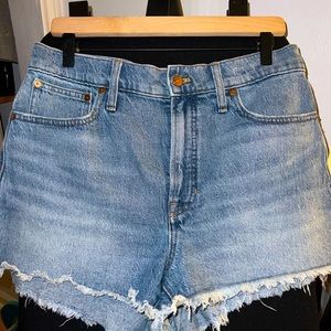 Madewell the perfect shorts high waisted size 30